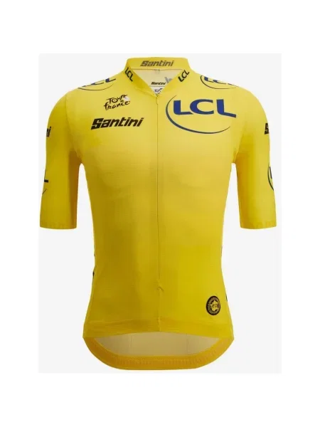 Koszulka rowerowa Tour de France Lider Klasyfikacji Generalnej Krótki Rękaw Krój Sleek XS żółta