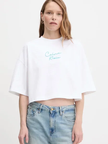 Calvin Klein Jeans kratka majica bela