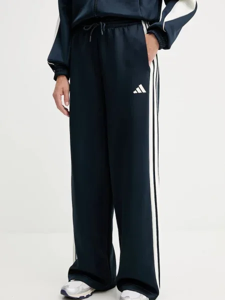 Adidas pantaloni de trening Stadium cu imprimeu albastru