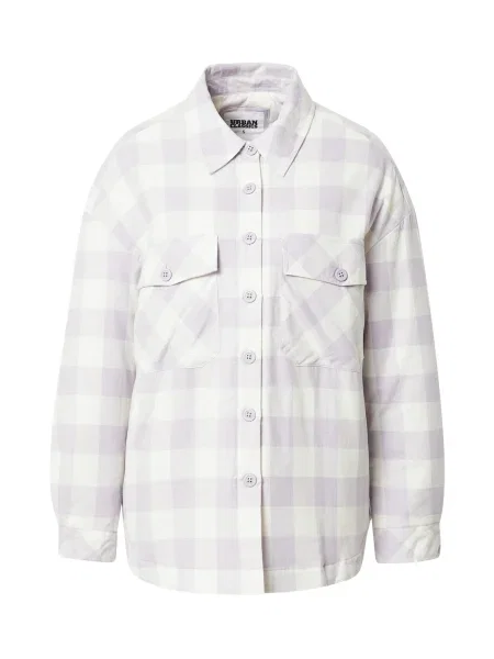 Urban Classics Geacă de primăvară-toamnă crem / mov liliachiu gri