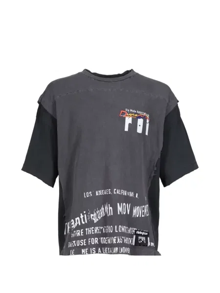 Tricou Rrr123 zdrențuiți negru