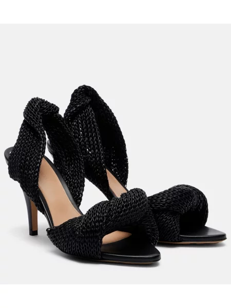 Sandale Bottega Veneta din piele negru