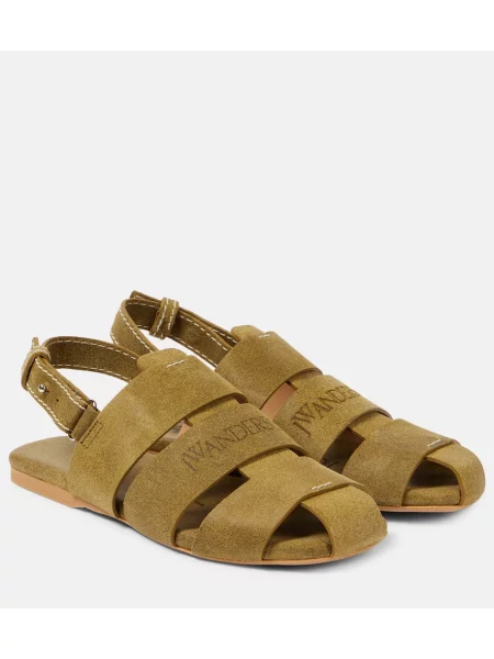 Sandale Jw Anderson din piele verde
