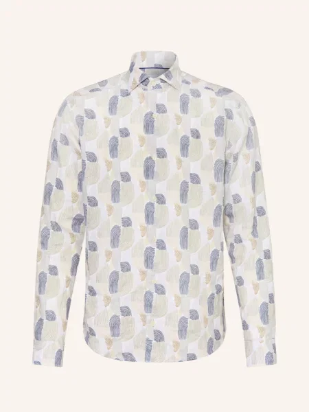 Eton Koszula Lniana Casual Fit beige biała