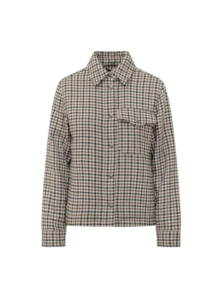 Kurtka koszulowa Woolrich wełniana beżowa