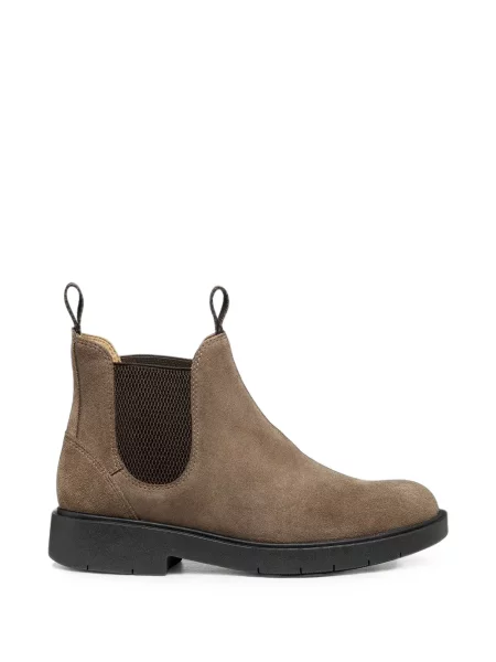 Botine chelsea Geox din piele de căprioară maro