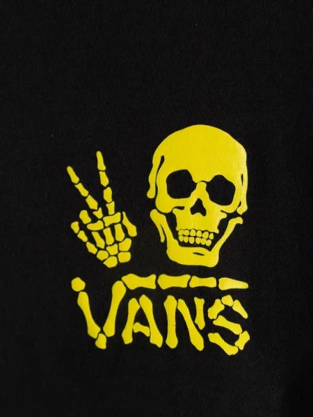 Тениска с дълъг ръкав Vans черно