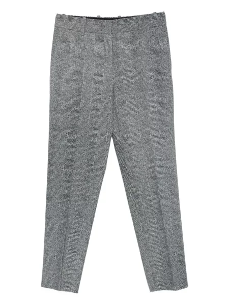 Pantaloni Ermanno Scervino cu model herringbone gri
