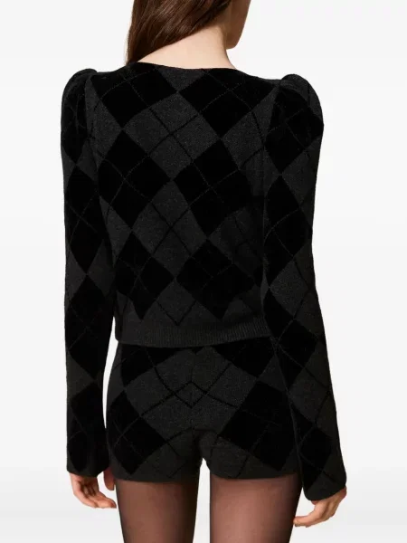 Pantaloni scurți Twinset tricotate negru