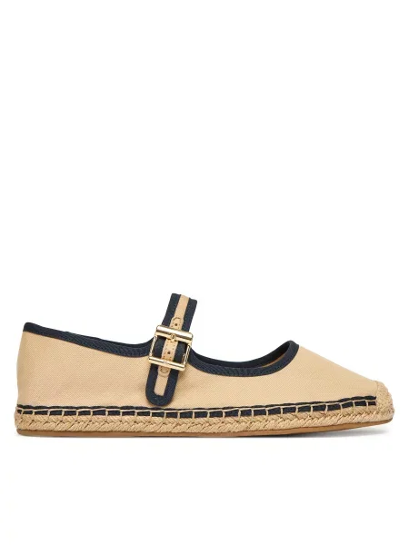 Espadrile Tommy Hilfiger Buckle Maryjane Espadrille smeđa
