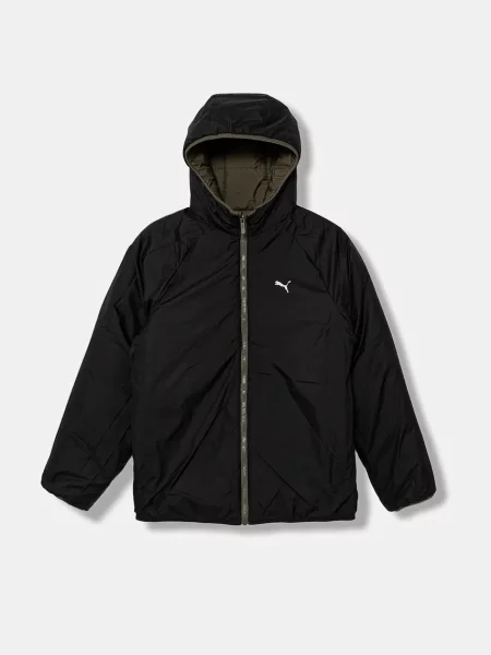 Puma Dětská oboustranná bunda Reversible Puffer Jacket zelená