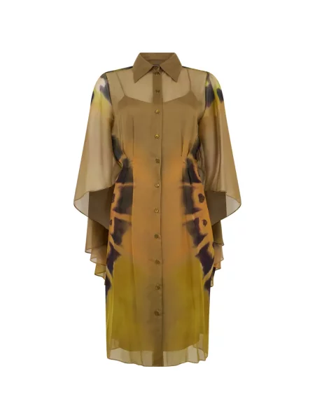 Rochie Alberta Ferretti cu imagine galben