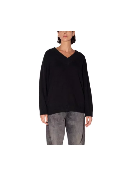 Dzianinowy sweter Liviana Conti czarny