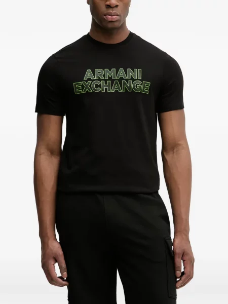 Tricou Armani Exchange cu imagine negru