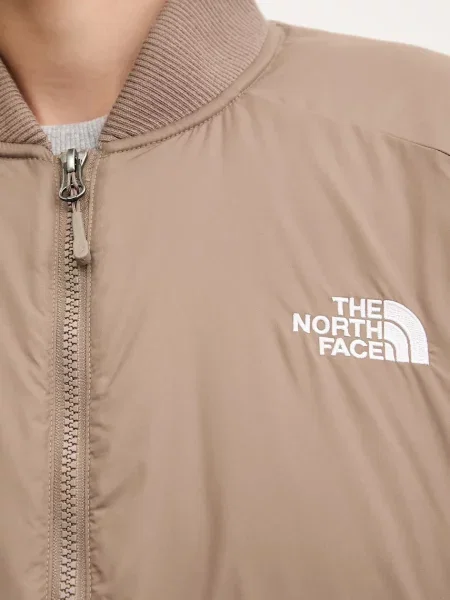 Куртка-бомбер The North Face Choqa зимова oversize коричневий
