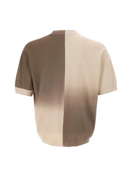 Dzianinowy sweter Emporio Armani beżowy