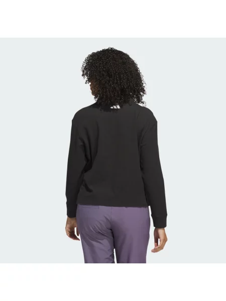 Dlouhé polotričko Adidas s dlouhými rukávy černé