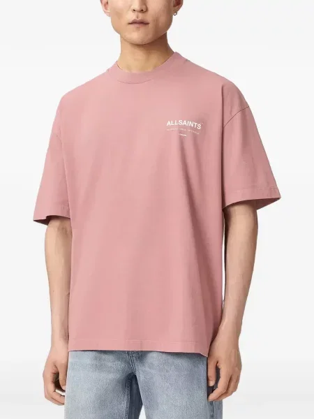 Tricou Allsaints cu imagine roz