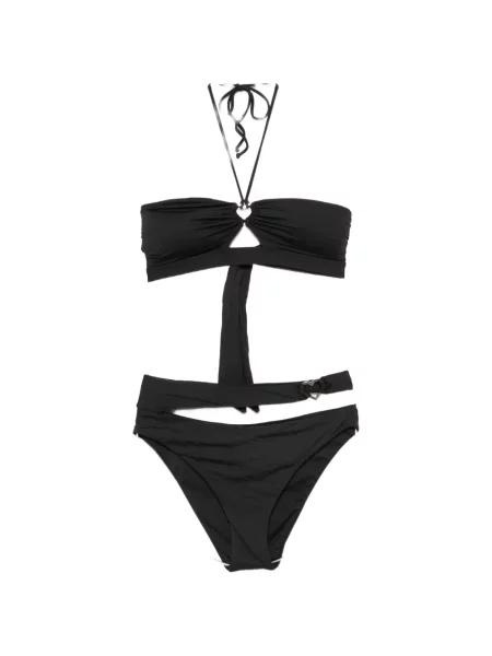Bikini Blugirl cu gât halter negru