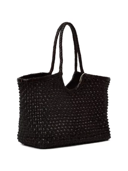 Geantă shopper Dragon Diffusion din piele maro