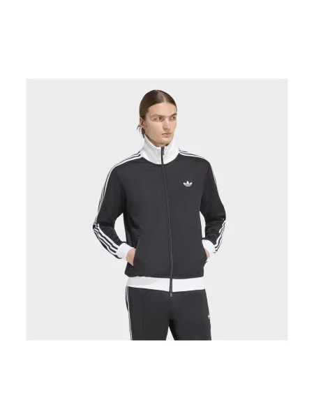 ADIDAS ORIGINALS Tepláková bunda Classic / biela čierna