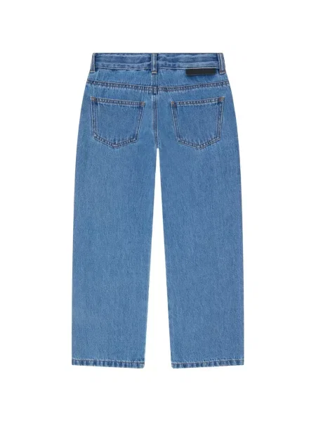 Jeansy straight leg dziecięce Stella Mccartney niebieskie