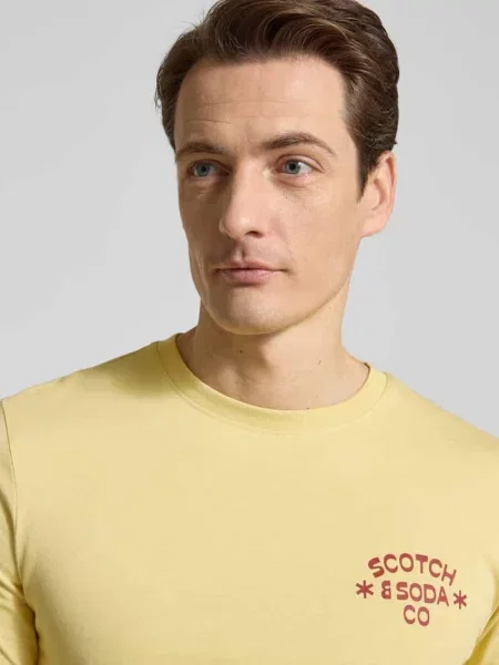 T-shirt z okrągłym dekoltem Scotch & Soda