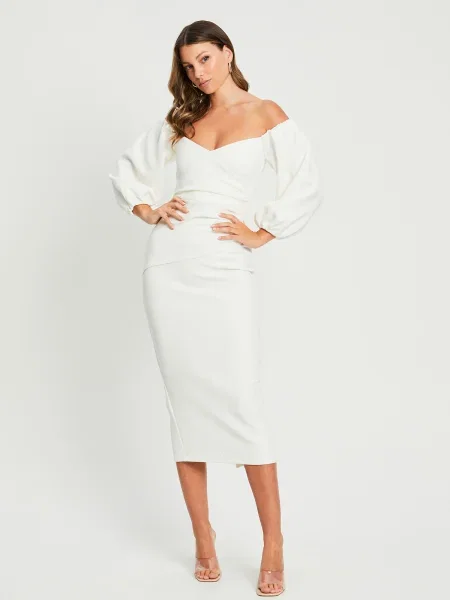 BWLDR Rochie JESSAMY' alb