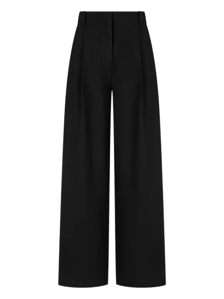 Pantaloni Studio Tomboy din fleece plisate negru