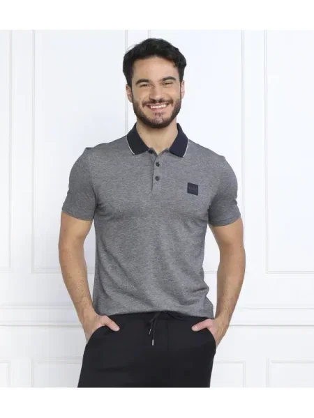 BOSS ORANGE Polo PeOxford portocaliu