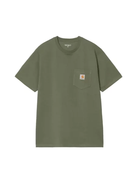 Carhartt Wip Koszulki Mężczyzna L S/S Pocket T-Shirt zielony