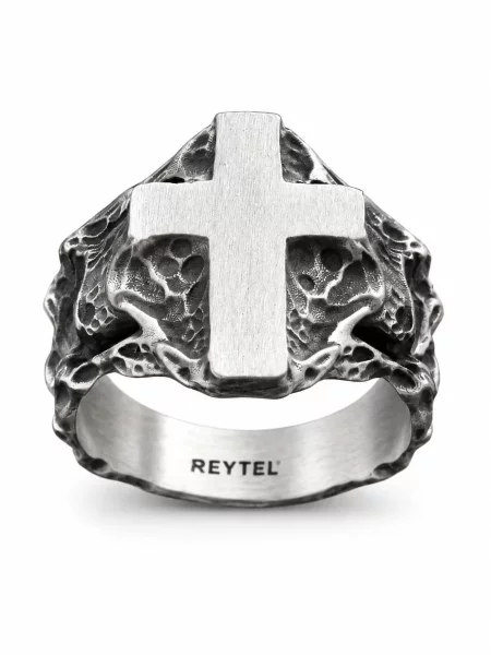 REYTEL Inele VIA —motif argintiu