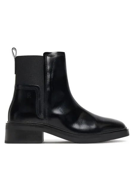 TOMMY HILFIGER Členkové čižmy čierna