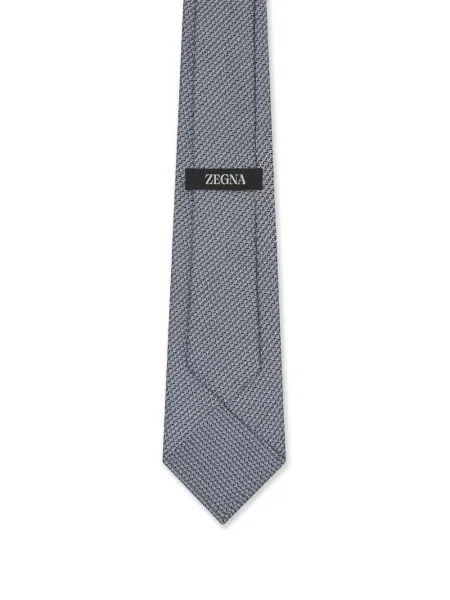 Cravată Zegna de mătase albastru