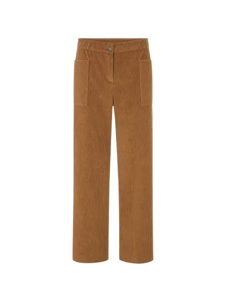 Pantaloni Kristina Ti de catifea cord maro