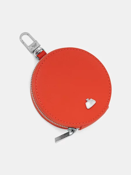 Usnjen obesek za ključe Weekend Max Mara DIRETTA oranžna