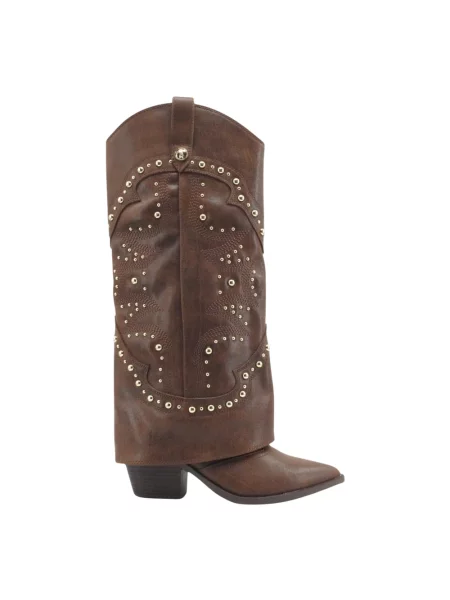 Botki Steve Madden skórzane brązowe