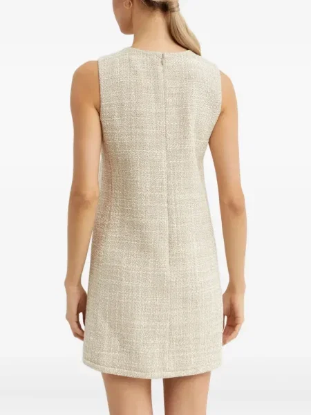 Rochie mini Theory fără mâneci din tweed de costum