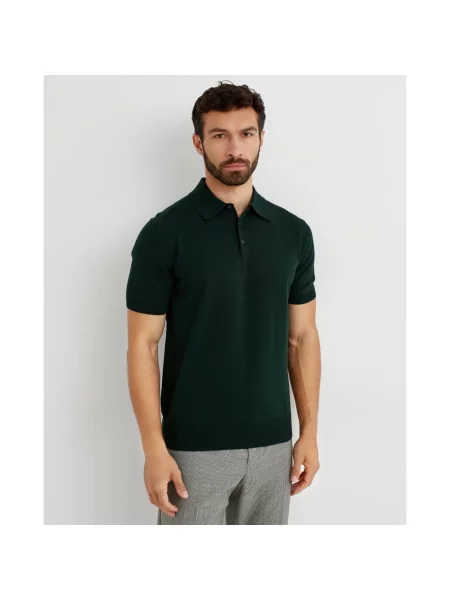 Koszulka polo Dolce And Gabbana ażurowa zielona