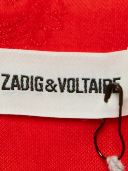 Marynarka Zadig&voltaire z wzorem paisley żakardowa czerwona