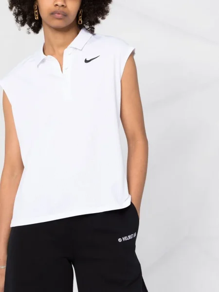 Tricou polo Nike tenis alb