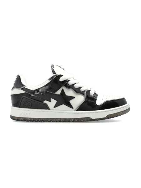 Sneakersy A Bathing Ape® skórzane czarne