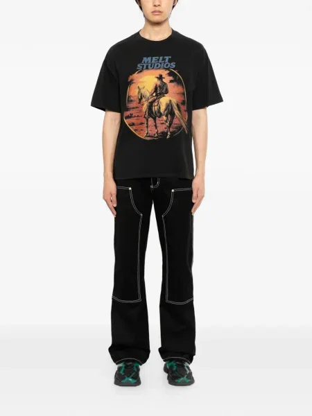 Tricou Melt cu imagine negru