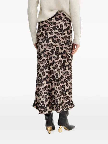 Fusta maxi Morgan cu imagine cu model leopard