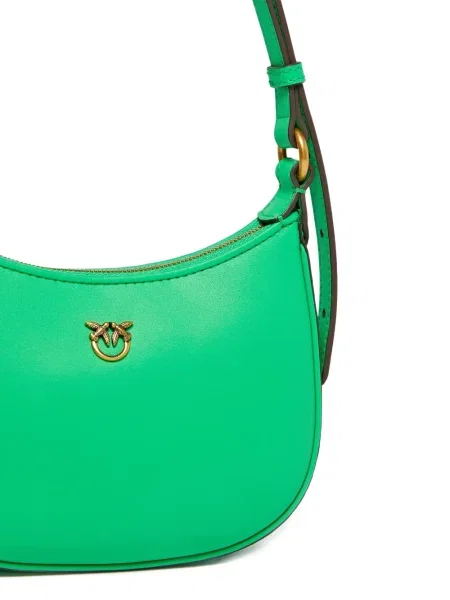 Кожена кожена чанта Pinko зелено
