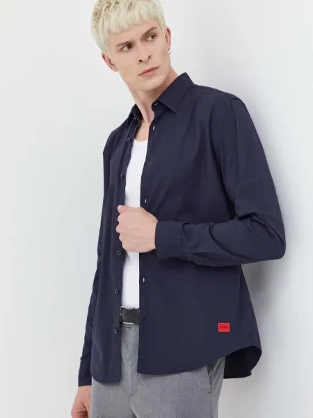 Srajca HUGO mornarsko modra