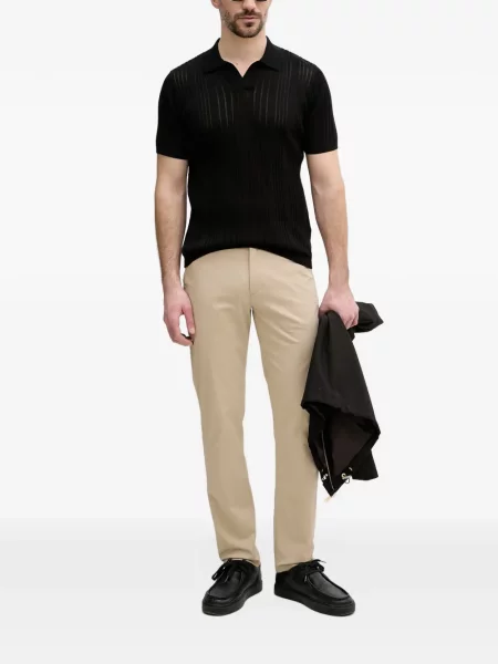 Πλεκτό polo Karl Lagerfeld μαύρο