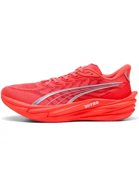 Pánske bežecké topánky PUMA Deviate Nitro 4 ultra red/puma silver červená