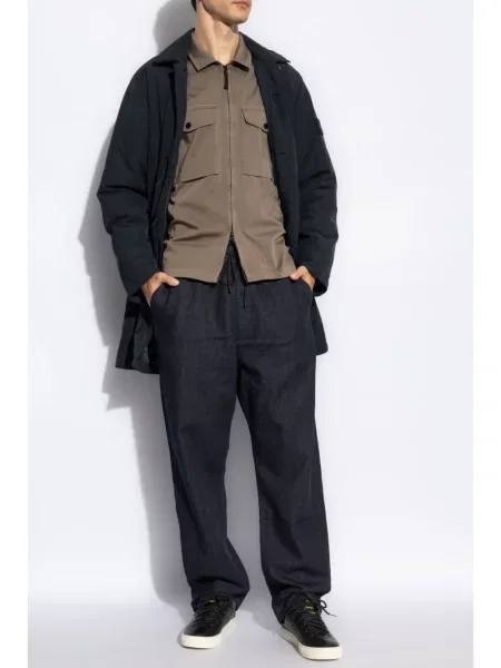 Paltas Stone Island ruoželis akmenys mėlyna