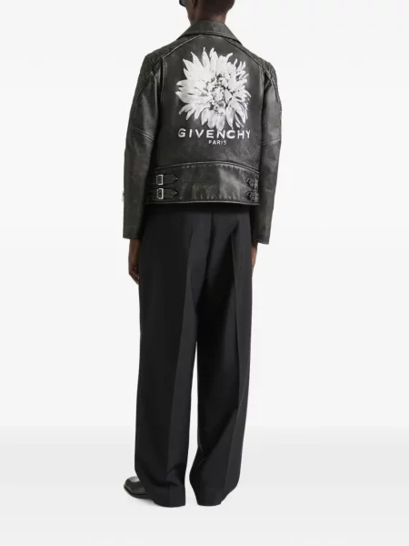 Geanta de piele Givenchy cu imagine negru
